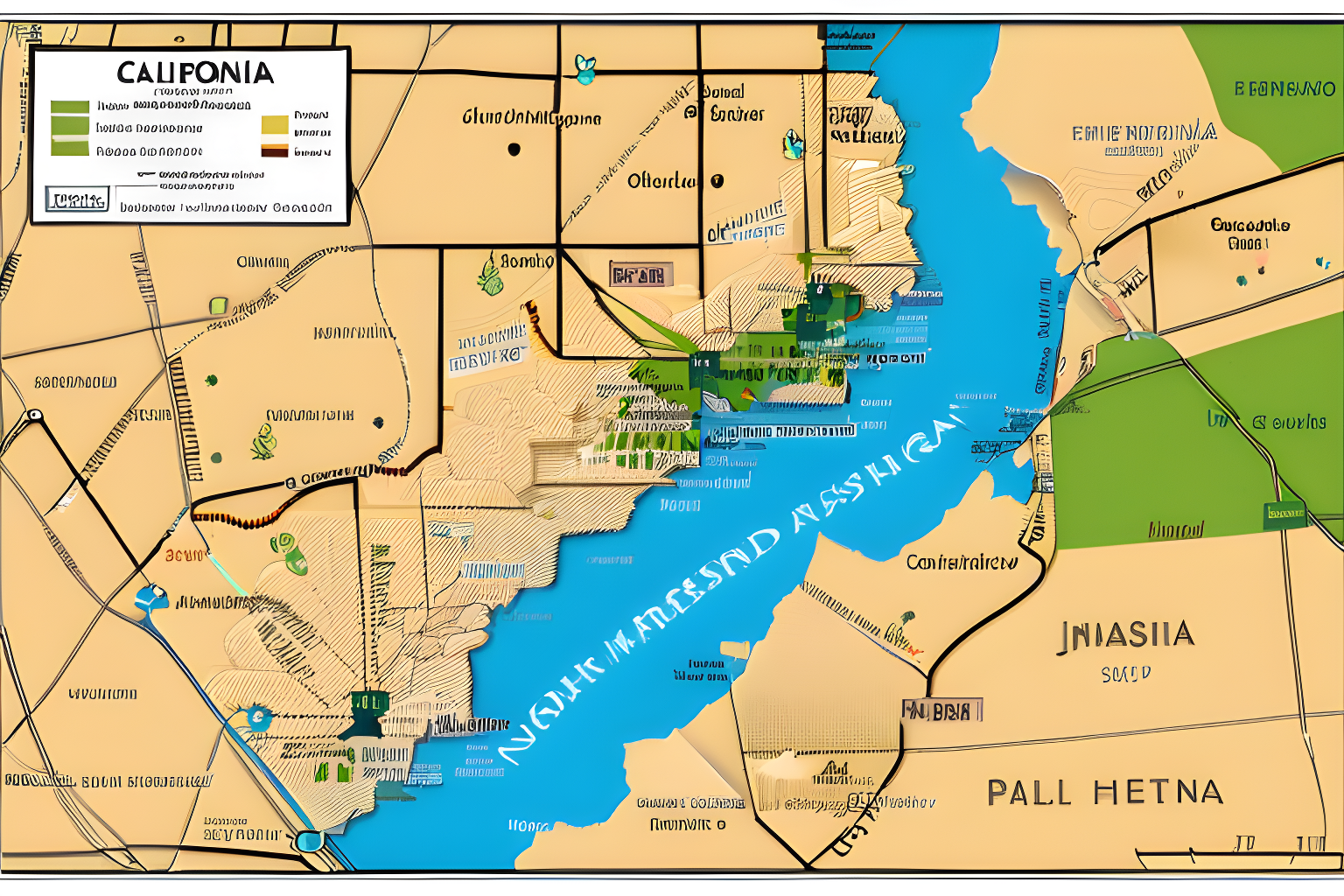 Map of northern district of california