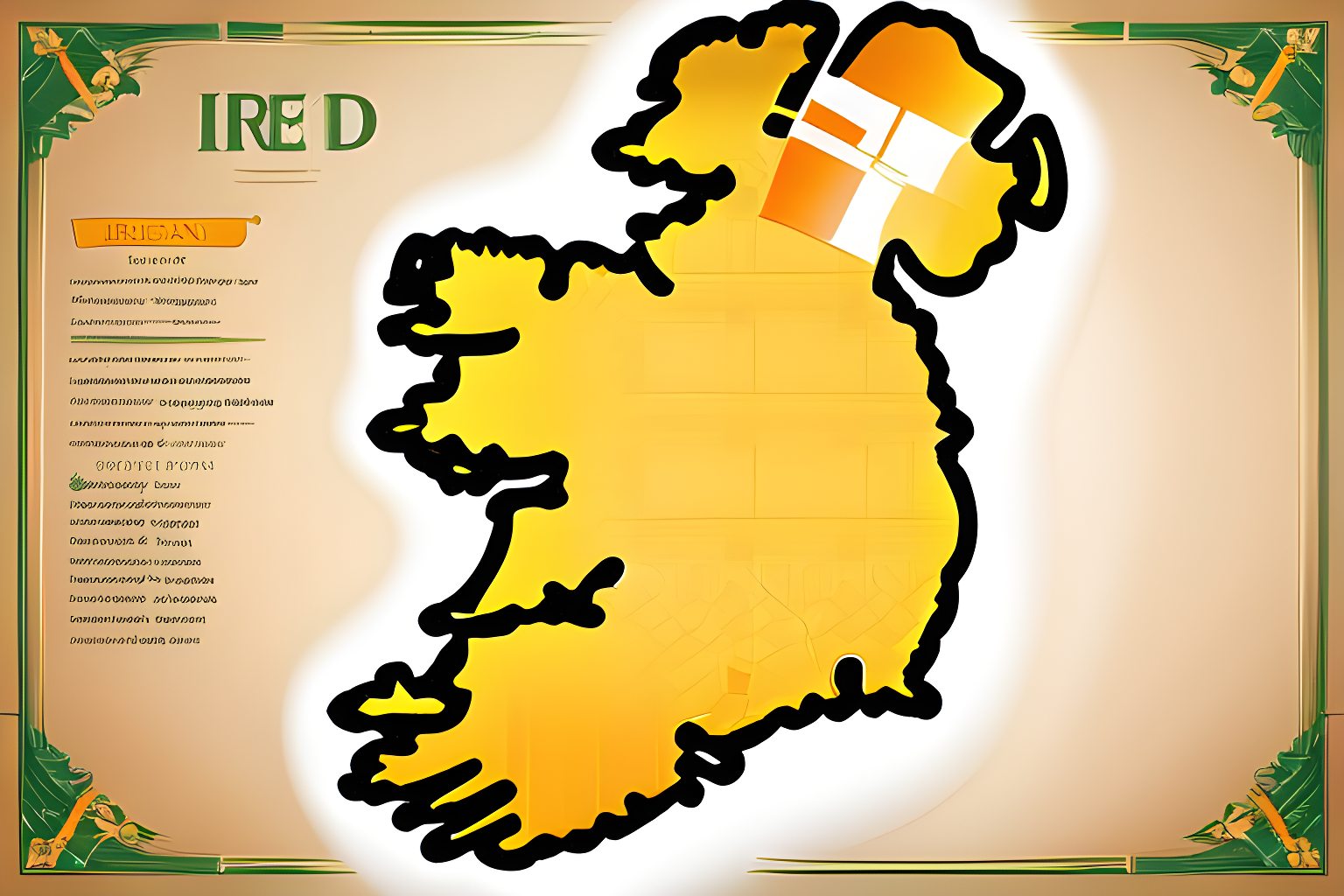 map outline of ireland