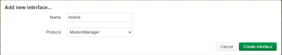 Mobile connection interface creation