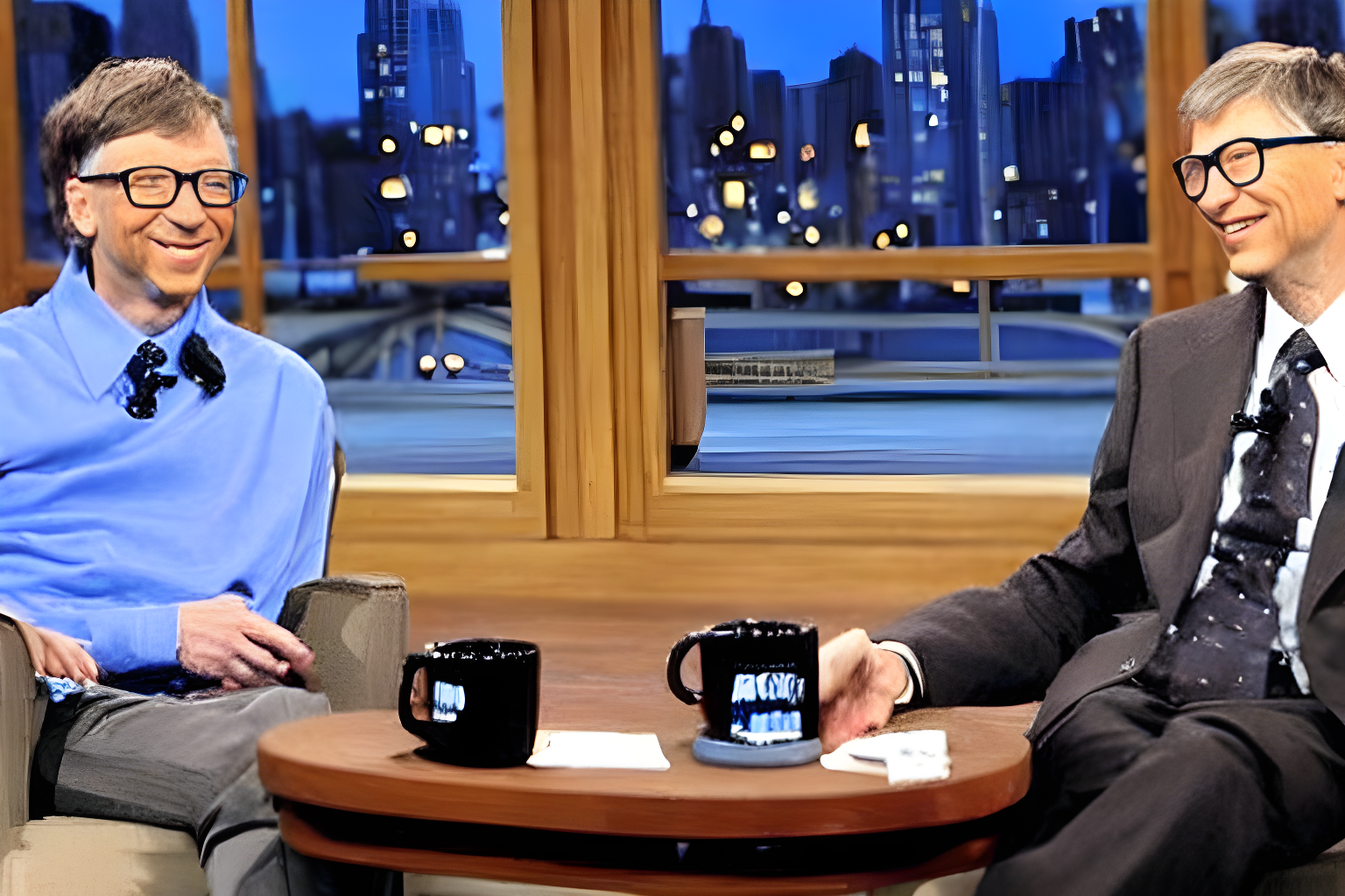 microsoft ceo bill gates explains to latenight tv show host david letterman that you can consume any content anytime via the internet