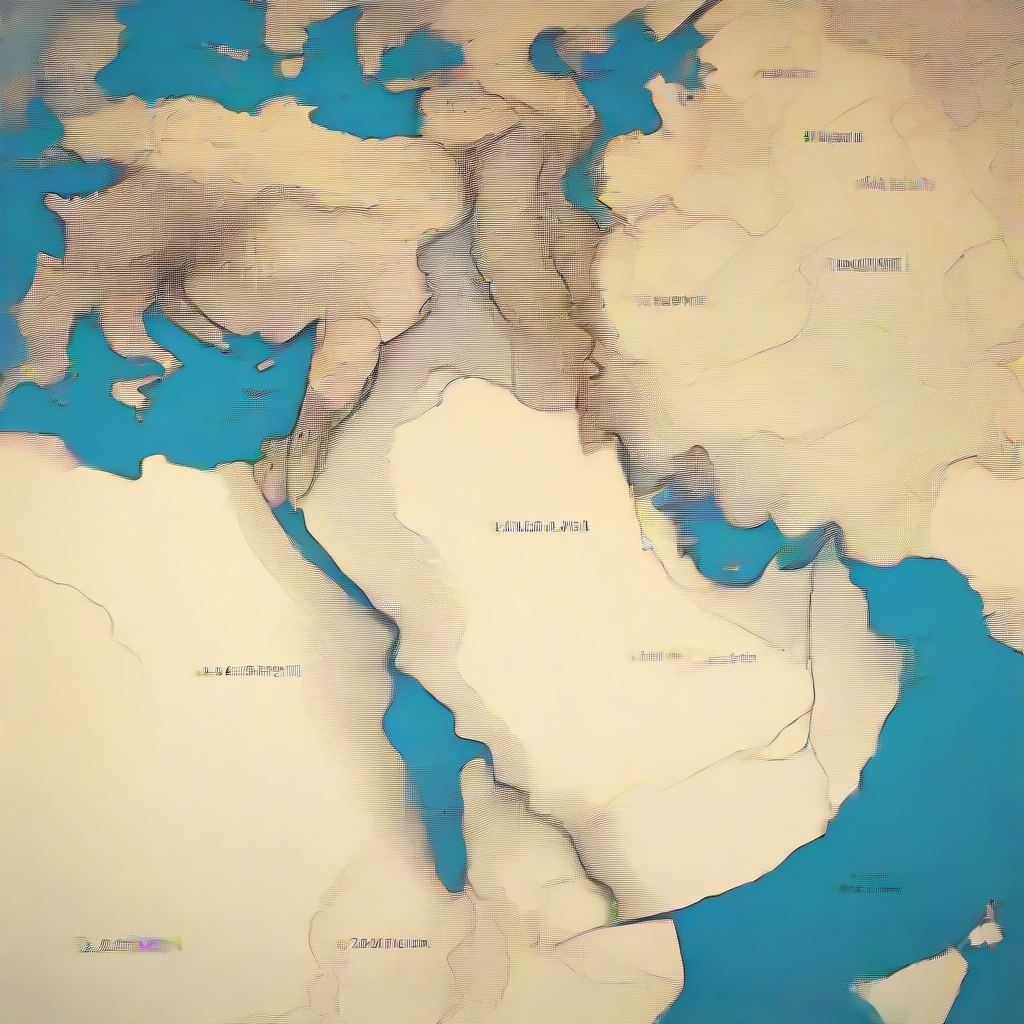 middle east on map