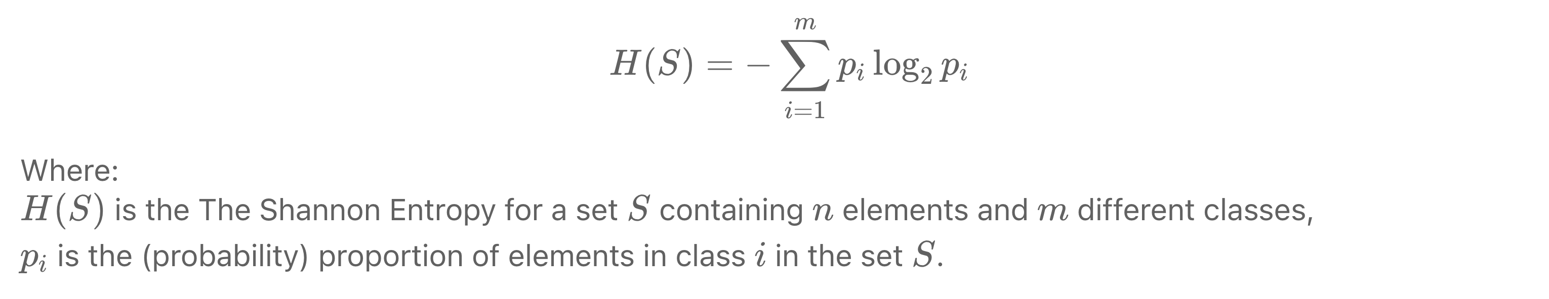 Shannon Entropy