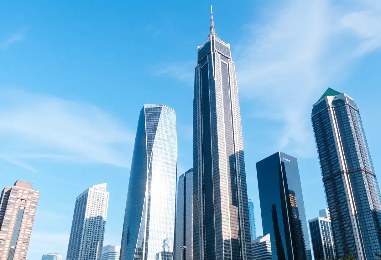 multiple skyscrapers