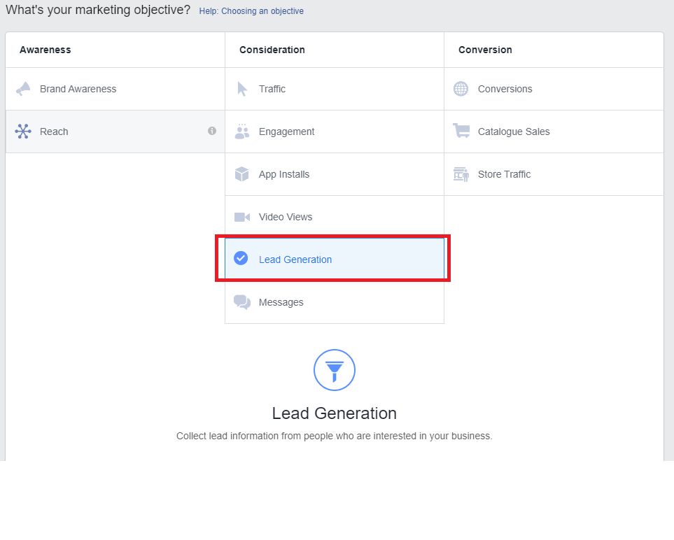 Facebook Ads Panel - Facebook Campaign Objectives / Set-Up Steps 