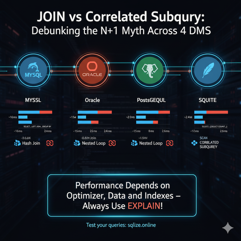 Is JOIN Faster Than Correlated Subqueries? Taking a Look and Subsequently Debunking the Myth