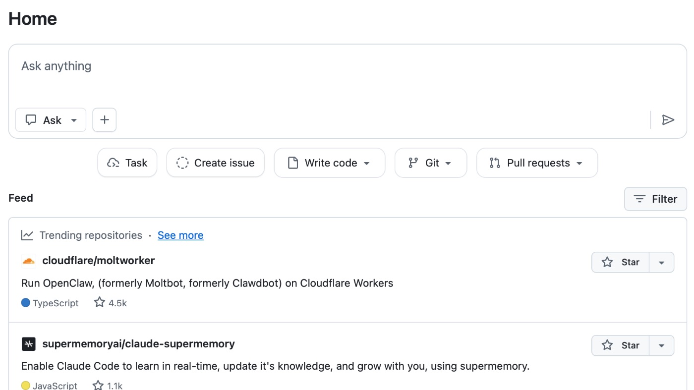 Literally the first thing on my GitHub feed