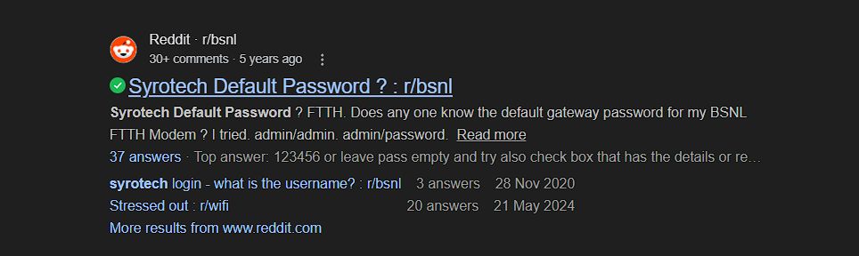 reddit in search results
