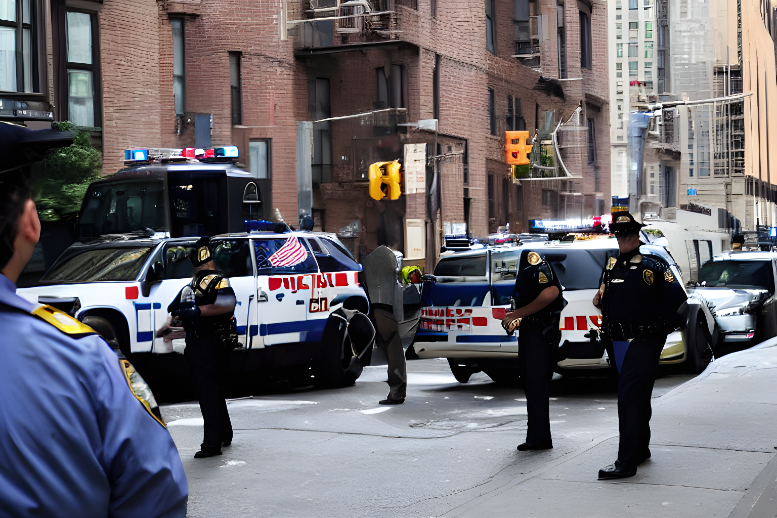 new york police department barging into a hacker's apartment to arrest said hacker