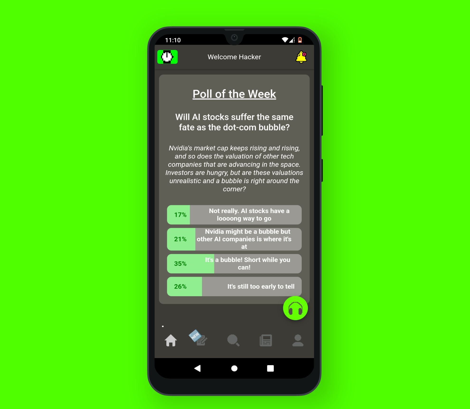 Vote on HackerNoon Polls Easily with Your Phone.