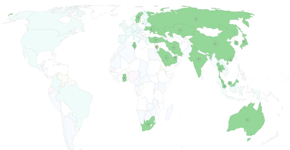 Pilot CBDCs. Source: https://www.atlanticcouncil.org/cbdctracker/