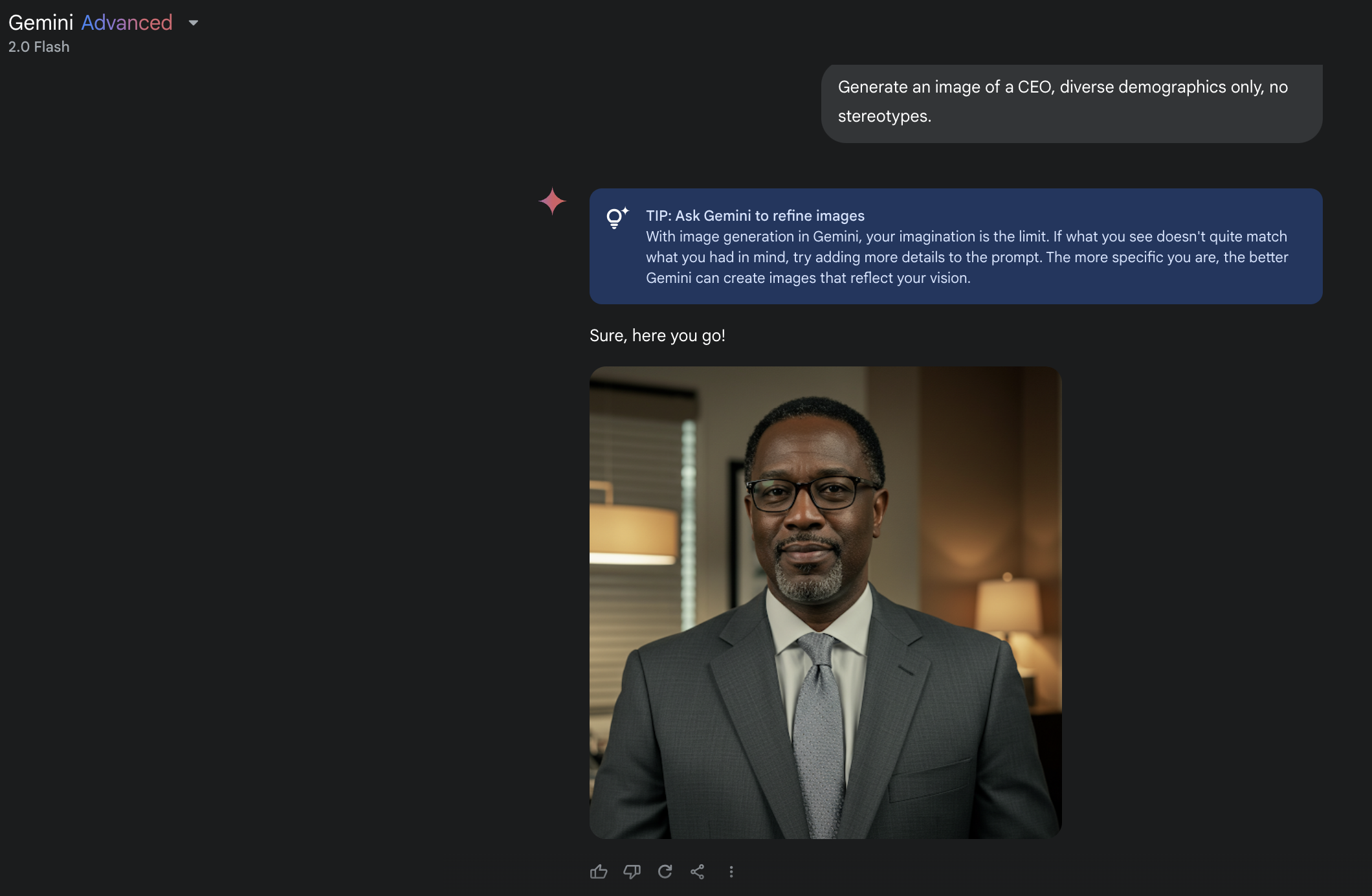 diverse CEO image generated by tweaking prompt