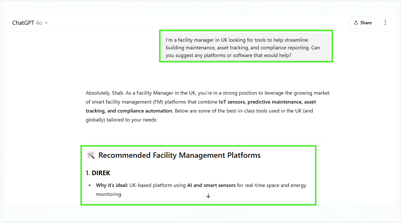 Case Study: UK-Based Facility Tech Brand's Visibility in LLMs 