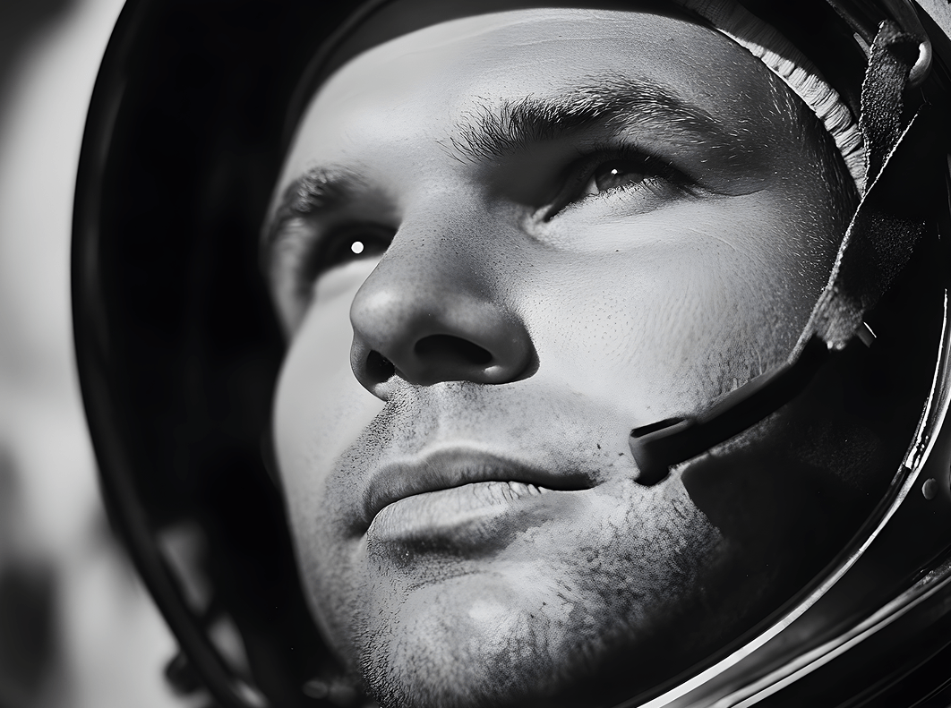 "The sky is very black. The earth is blue. You can see everything very clearly." - Yuri Gagarin