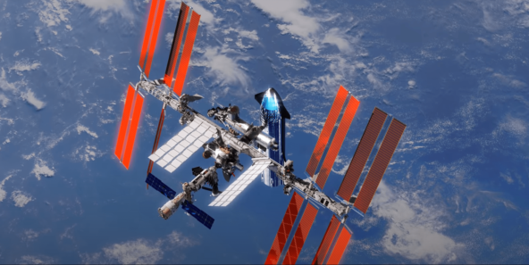 The International Space Station itself. Still in orbit to this day