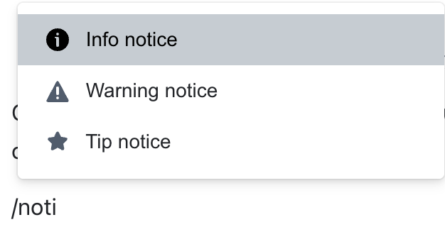 notices