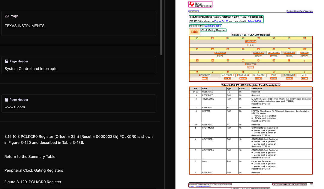 Chunkr’s document section detection features in action