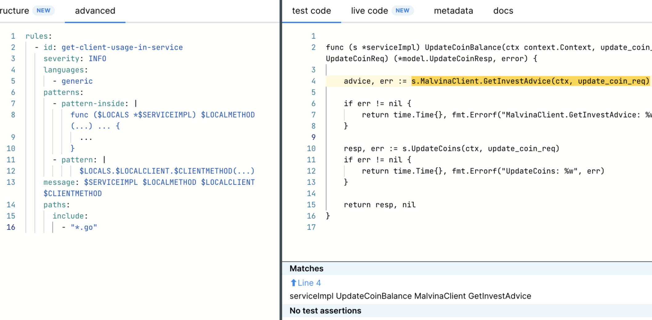 parsing client calls