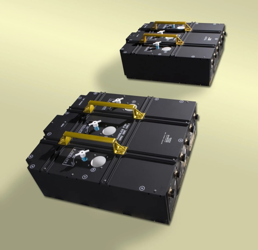 Two Hubble battery modules, each containing three batteries