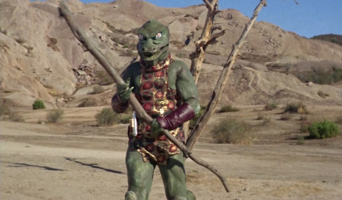 The captain of an alien starship in "Star Trek"