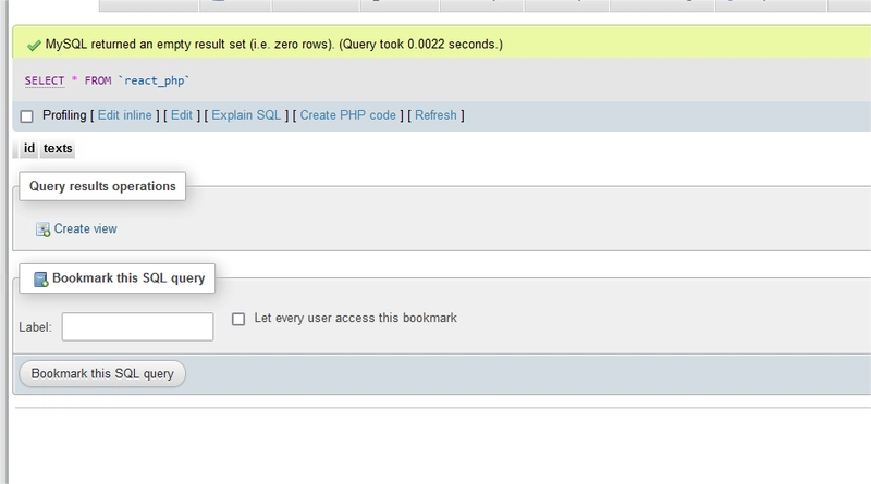 The Database Table.