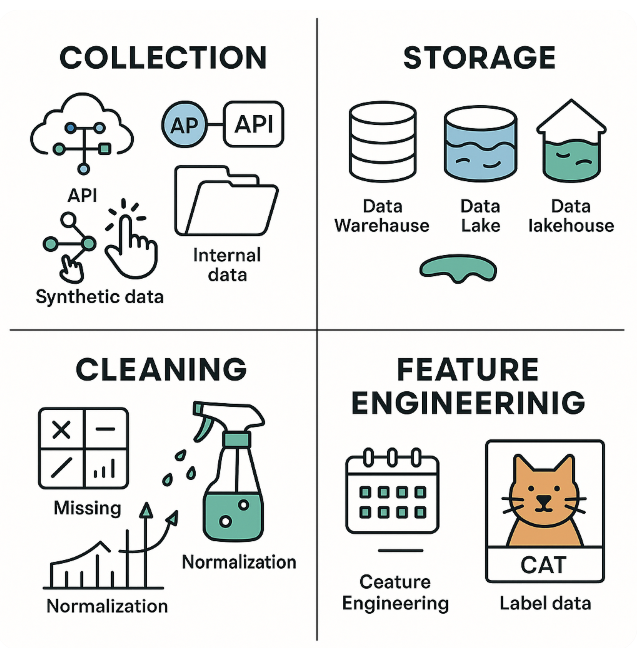 Processes of working with data