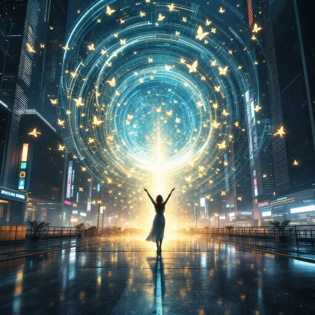 The future of AI is world changing and magical - although this picture overdid it!