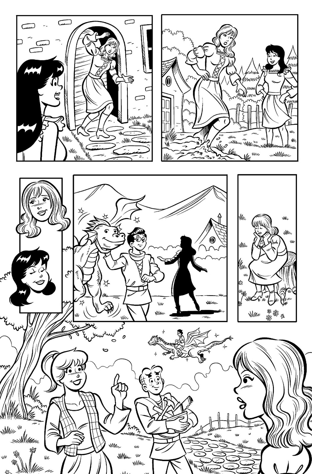 Exclusive line art from ‘The Frumpy Duckling’ by Bill and Ben Galvan.