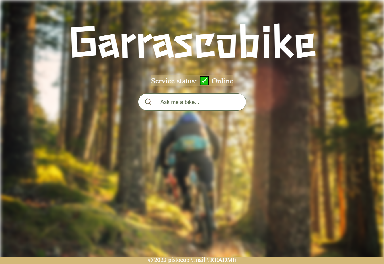 главная страница Garrascobike-fe