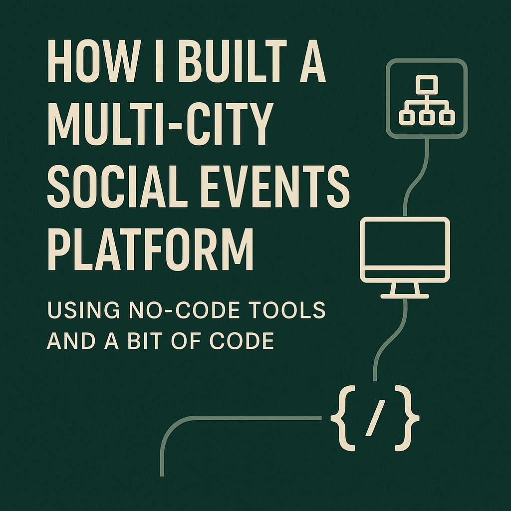 How I Replaced Eventbrite With a Lean No-Code Stack for Multi-City Events