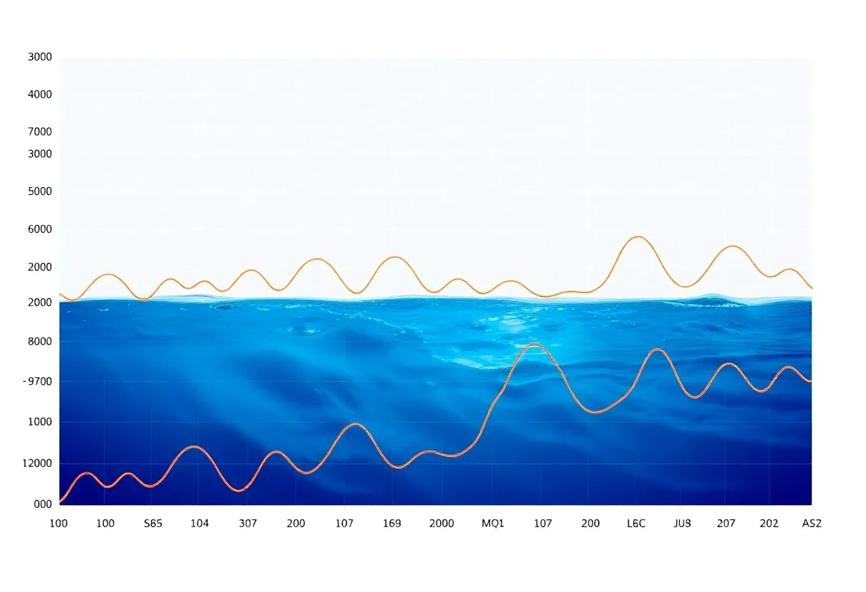 ocean data on a graph