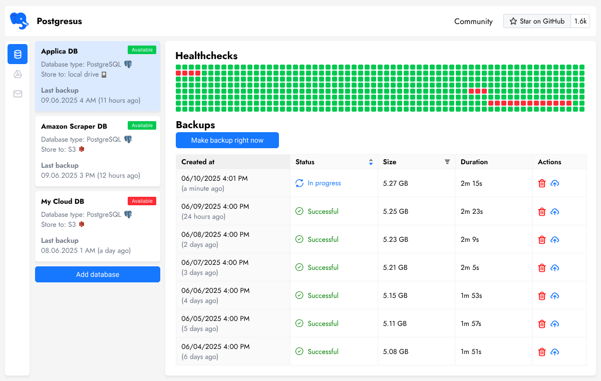 Postgresus version at the moment of GitHub release