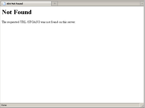 Default Apache server error