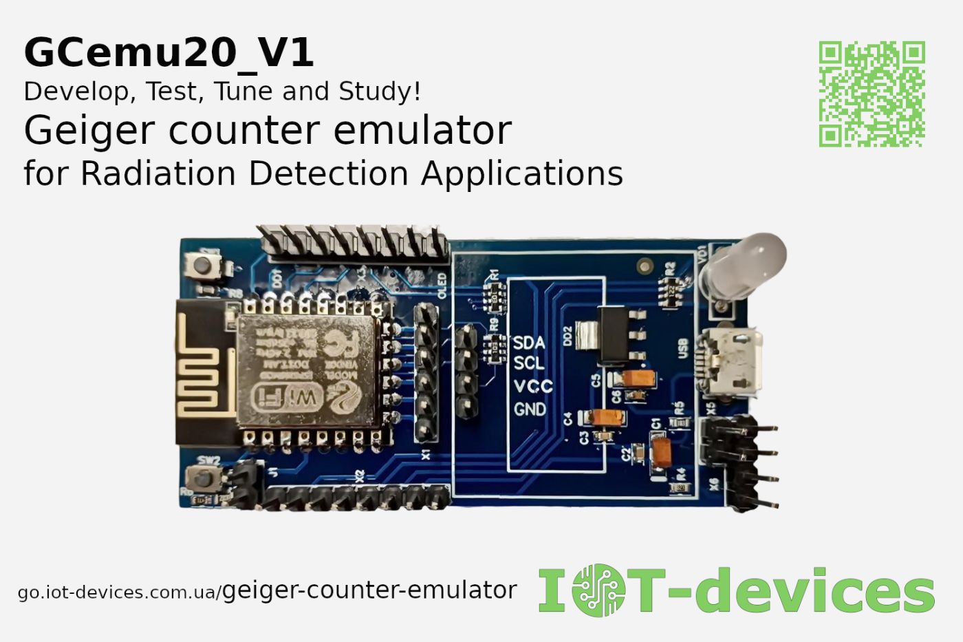 Geiger Counter Emulator of GGreg20_V3 Module by Means of ESP8266 (Part 1 of 3)