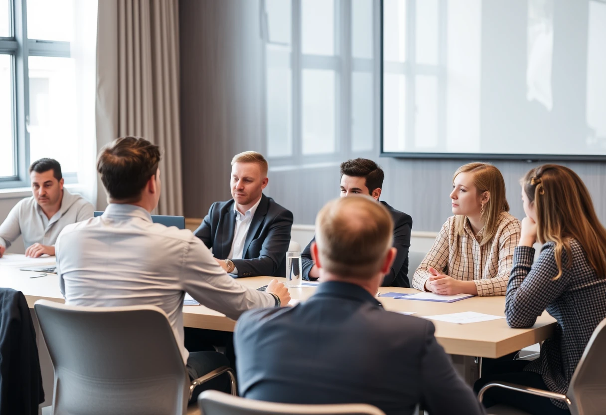 People in a meeting