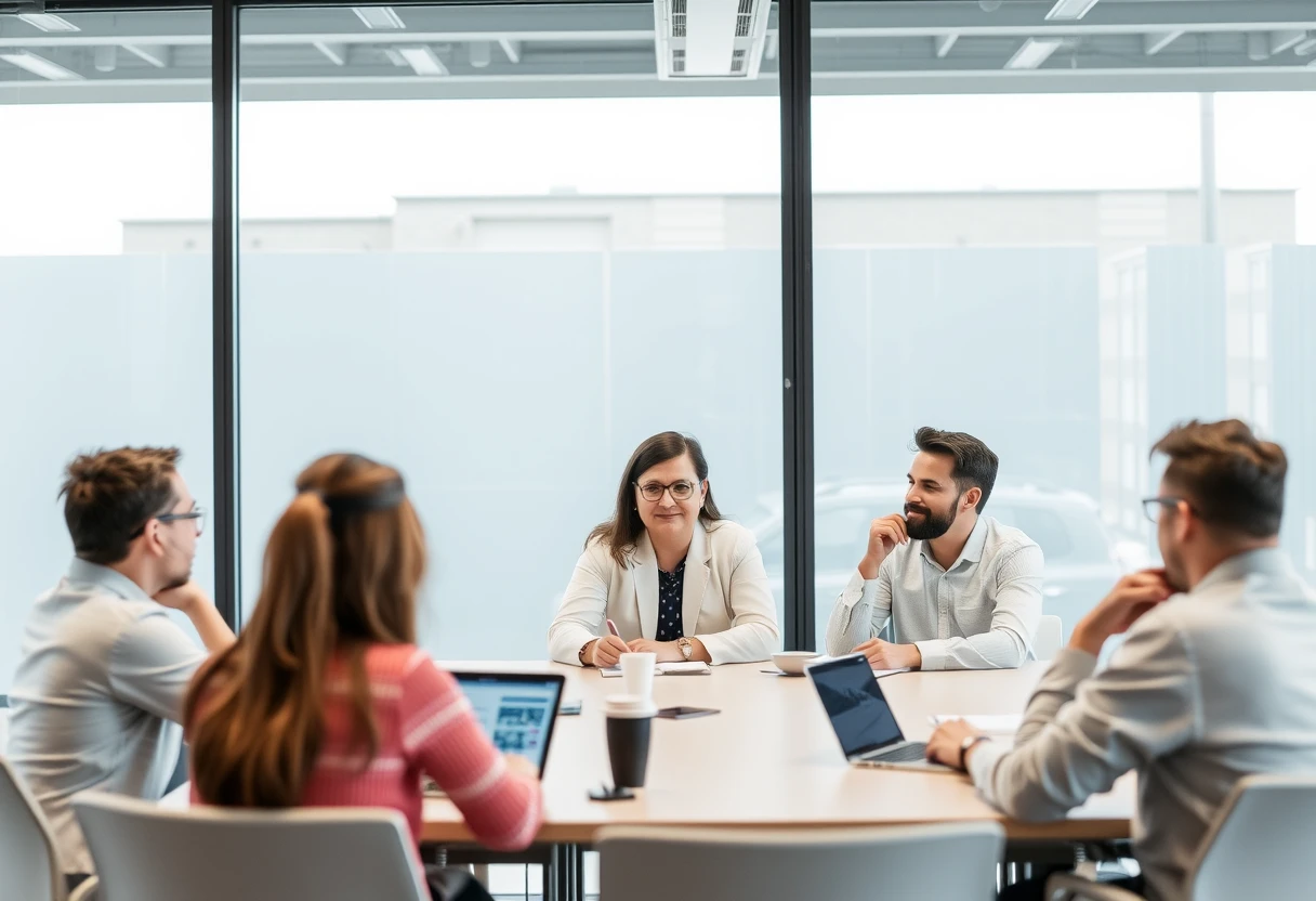 People in a meeting