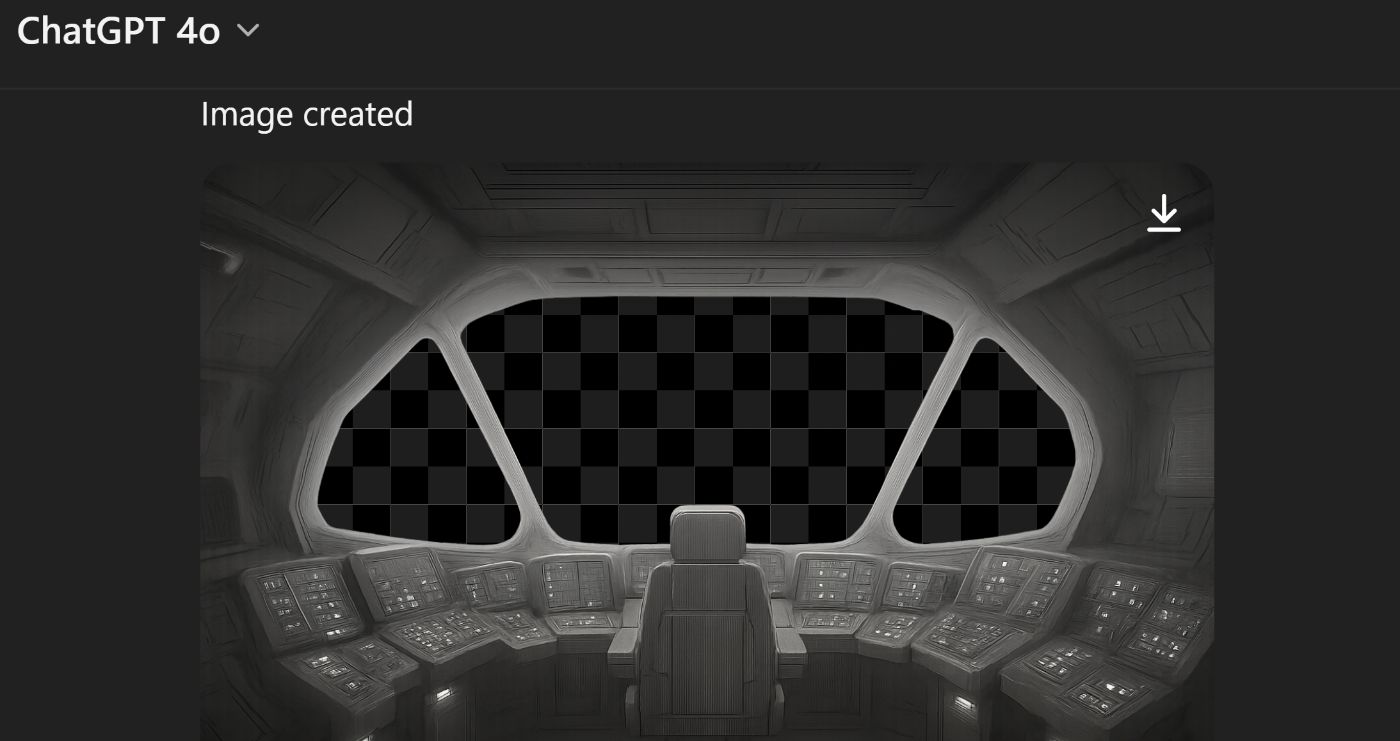 Good work, OpenAI folks, for putting a grid behind the generated image. 