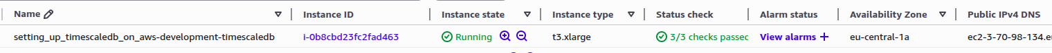 Instance state Running