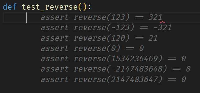 A test suggested by Copilot for a given function