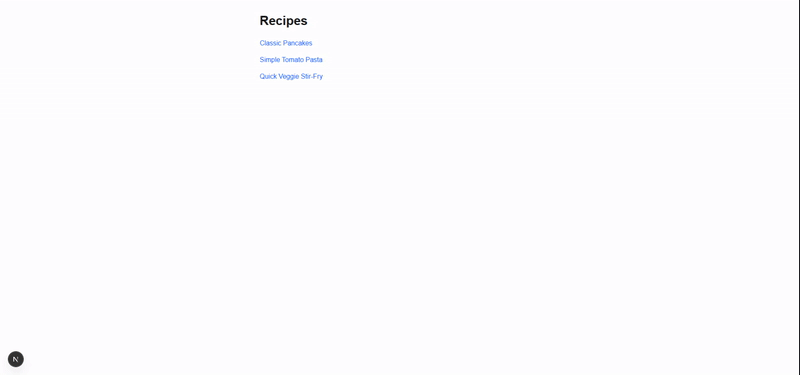 Recipe List