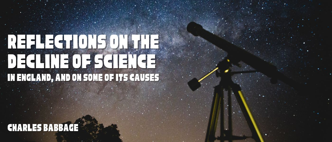 OF THE CAUSES OF THE PRESENT STATE OF THE ROYAL SOCIETY.