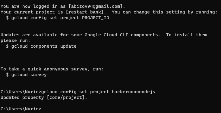 Image 6.  Set your project ID.