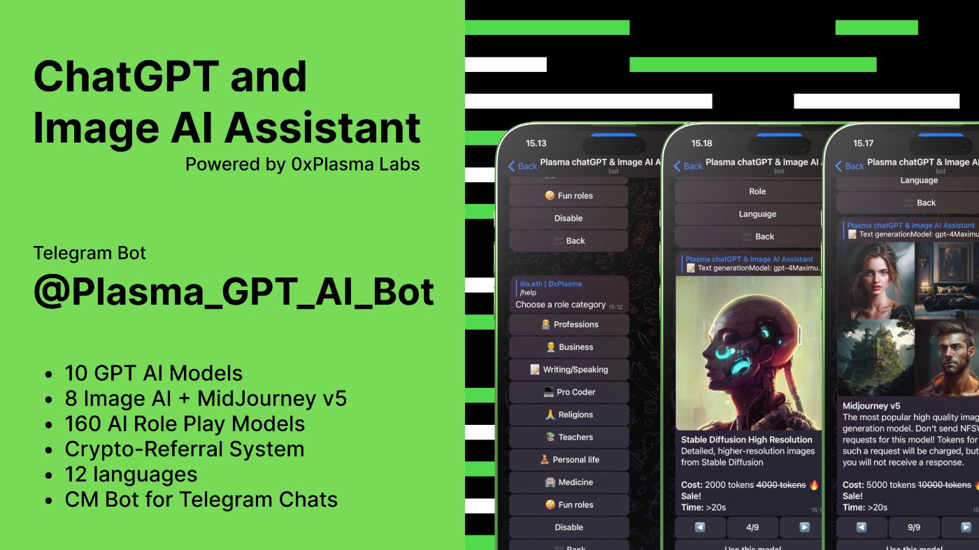 Transform Your Life: How Plasma Telegram Bot and ChatGPT 4 Boost Professional & Personal Success 10x