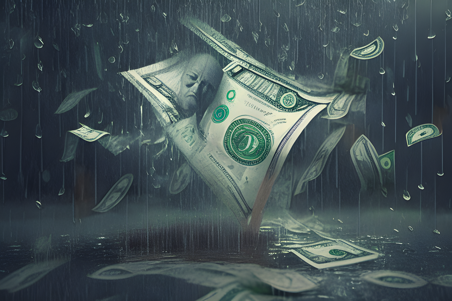 raining money