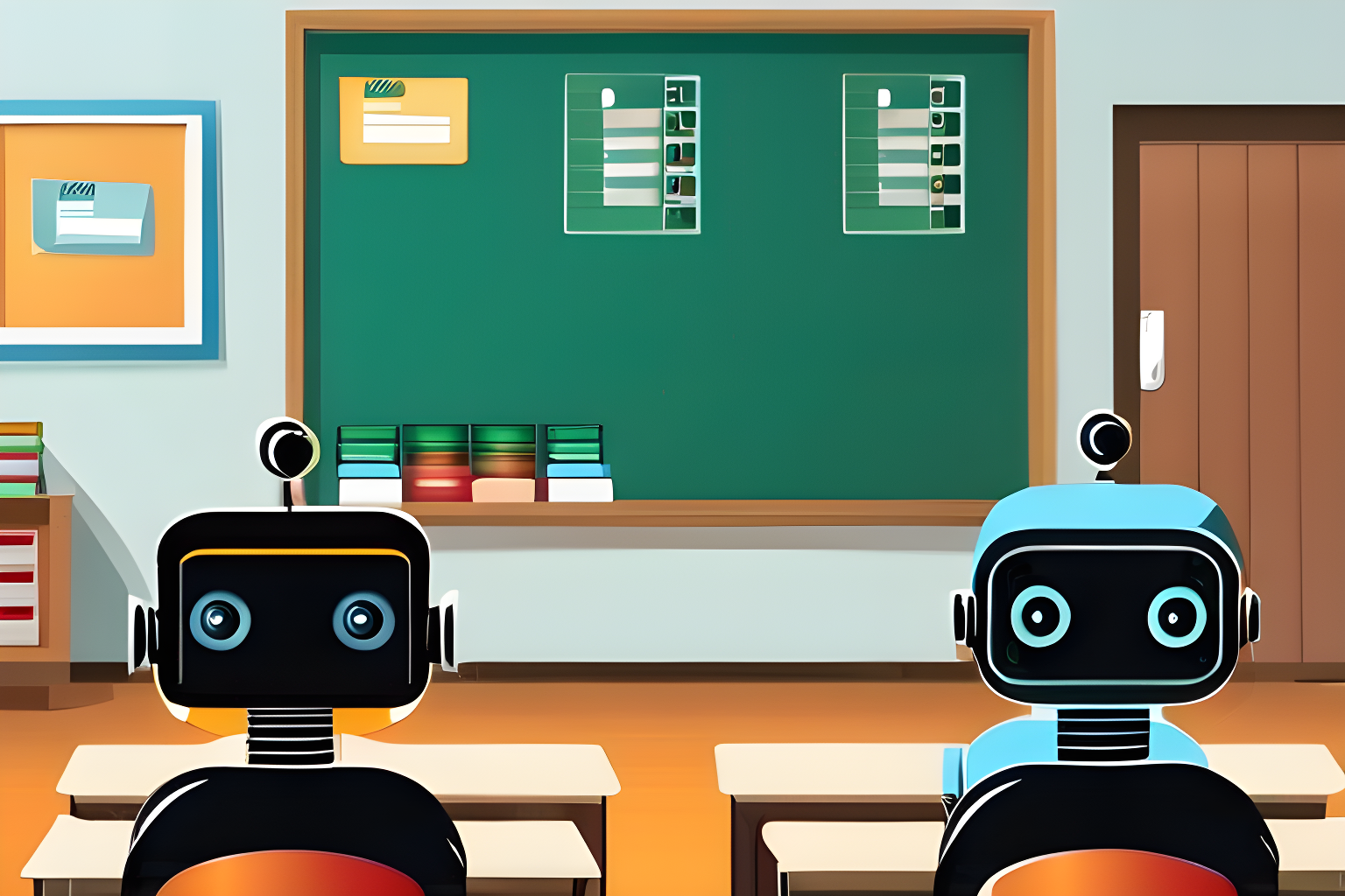 Robots in a classroom