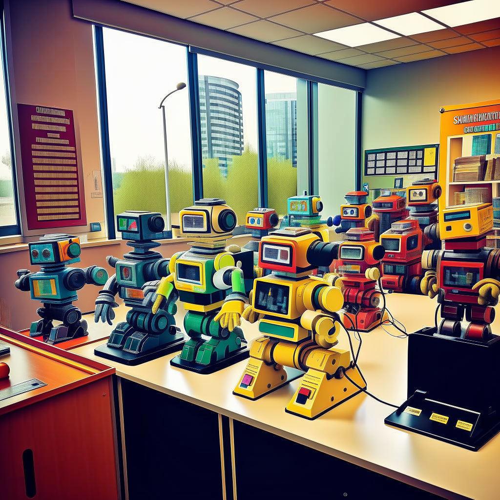 Robots in a classroom