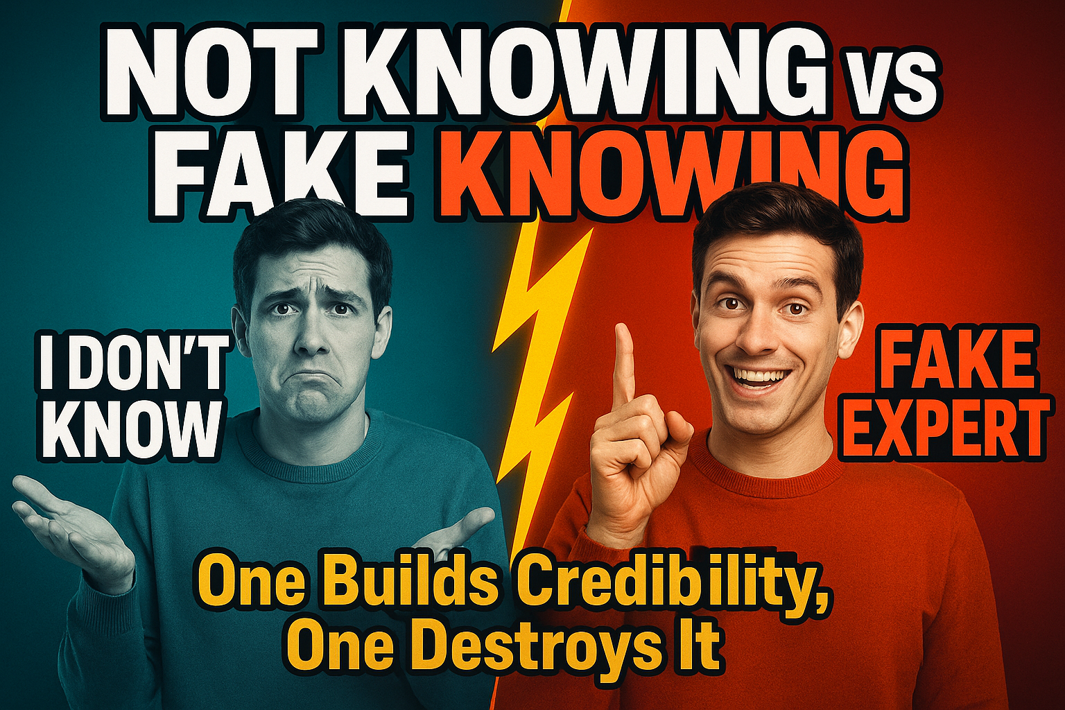 Stop Pretending You Know Everything