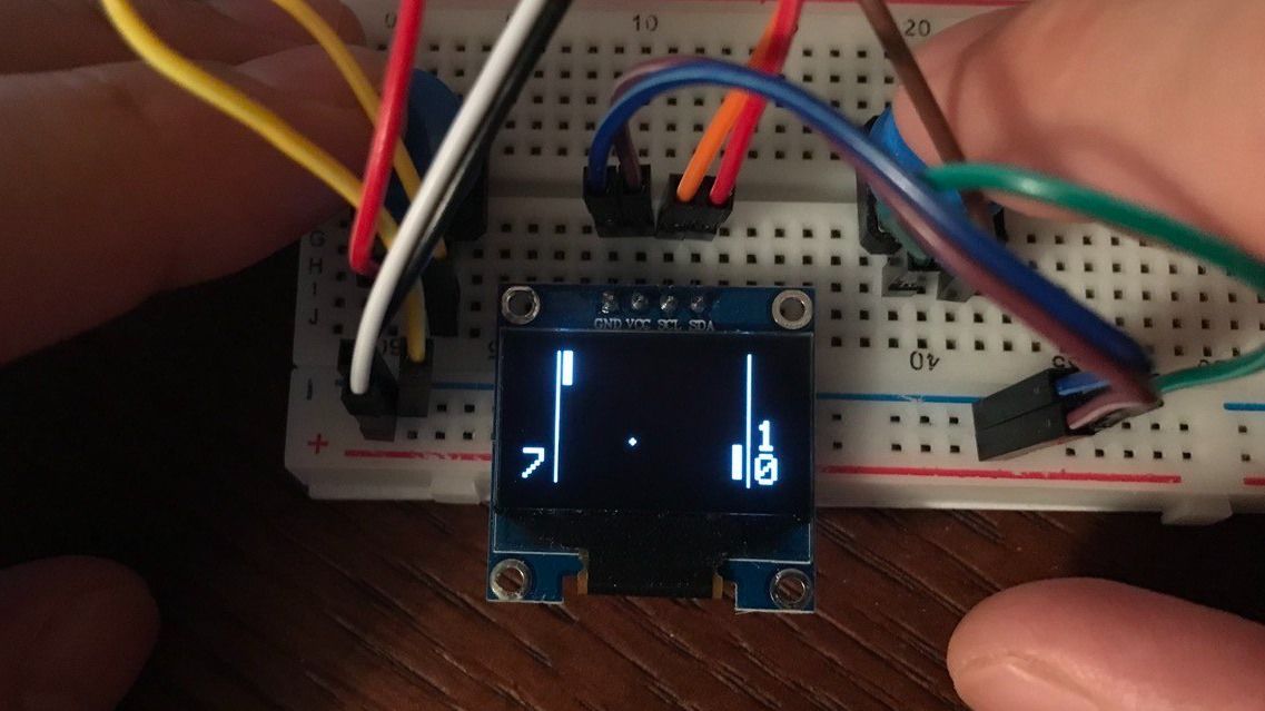 Как я разработал классическую игру в понг на плате Arduino