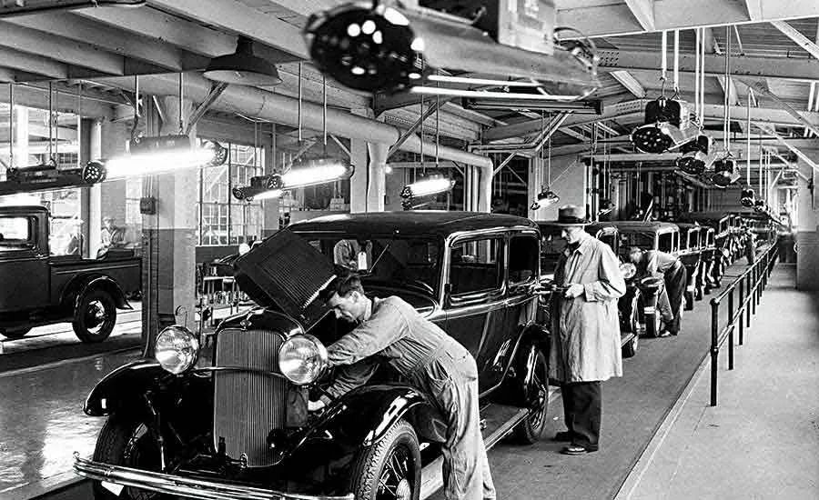 Ford River Rouge assembly line, early 1920s