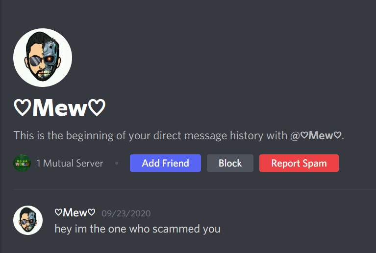 I’m offering 1 Million Dodge coin for the capture of this scammer