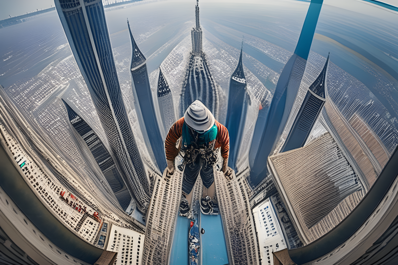 Scaling the tallest building in the world